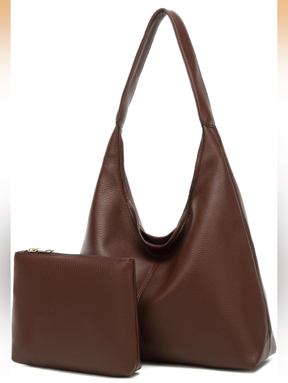 Hobo Bag with Removable Pouch